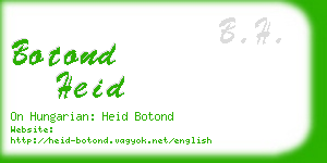 botond heid business card